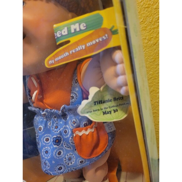 Vintage CABBAGE PATCH KIDS Collectors Doll SnackTime Kid Tiffanie Britt NIB HTF - Picture 5 of 11